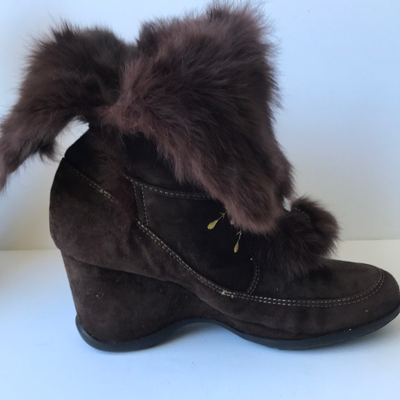 Me Too 'Savvy' Suede Wedge Boots 8M - Picture 4 of 11